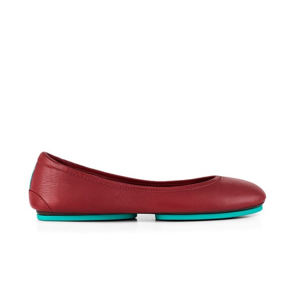 Tieks Cardinal Red Ballet Flats Comfortable Durable Foldable Lightweight Quality - Picture 3 of 12